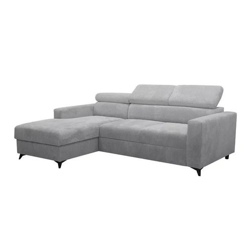 Canap D'angle Columbus 191, Gris, Fonction De Couchage, 236x172x82cm