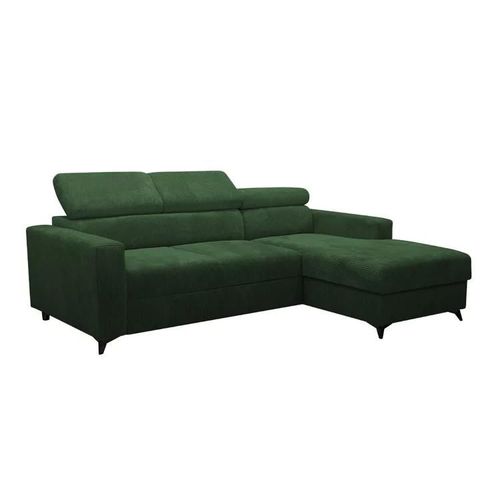 Canap D'angle Columbus 191, Vert, Fonction De Couchage, 236x172x82cm