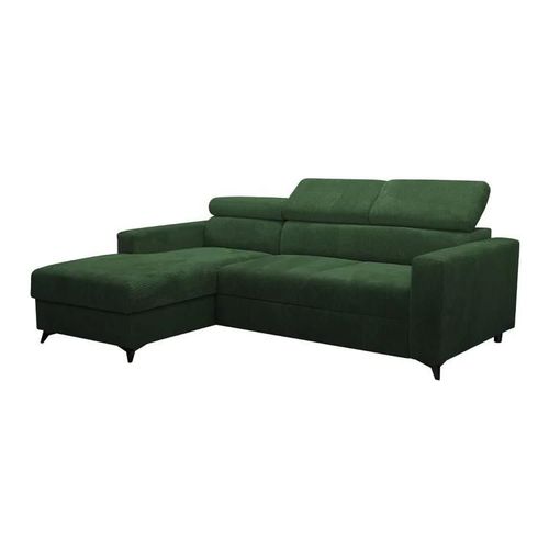 Canap D'angle Columbus 191, Vert, Fonction De Couchage, 236x172x82cm