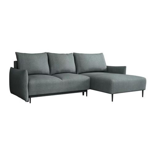 Canap D'angle Columbus 224, Gris, Fonction De Couchage, 240x160x88cm
