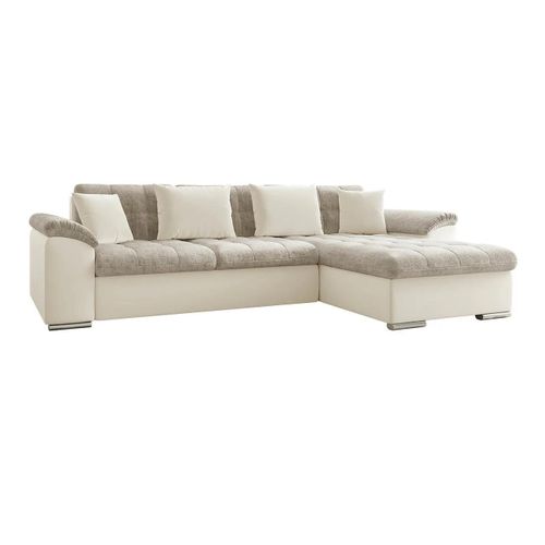 Canap D'angle Comfivo 107, Gris, Fonction De Couchage, 280x160x76cm