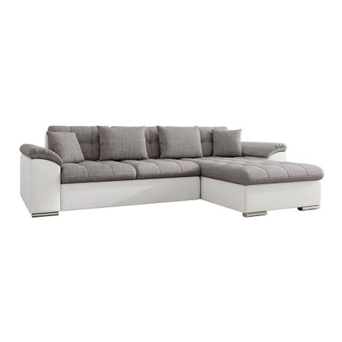 Canap D'angle Comfivo 107, Gris, Fonction De Couchage, 280x160x76cm