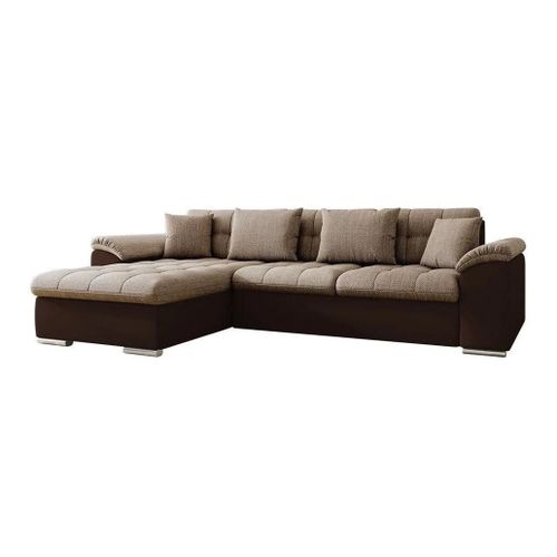 Canap D'angle Comfivo 107, Marron, Fonction De Couchage, 280x160x76cm