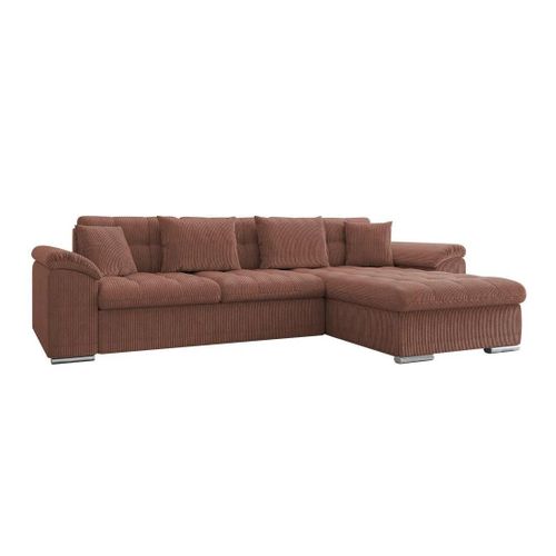 Canap D'angle Comfivo 107, Rose, Fonction De Couchage, 280x160x76cm