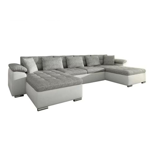 Canap D'angle Comfivo 111, Gris, Fonction De Couchage, 375x155x76cm