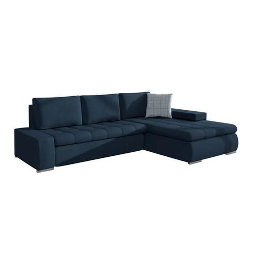 Canap D'angle Comfivo 112, Bleu, Fonction De Couchage, 265x185x85cm