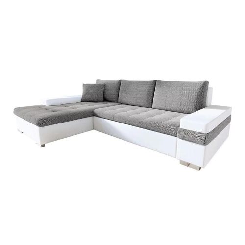 Canap D'angle Comfivo 121, Gris, Fonction De Couchage, 274x182x83cm