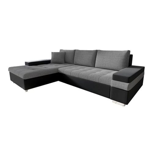 Canap D'angle Comfivo 121, Gris, Fonction De Couchage, 274x182x83cm