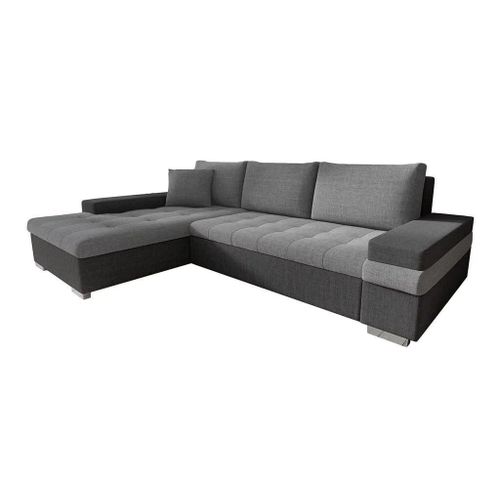 Canap D'angle Comfivo 121, Gris, Fonction De Couchage, 274x182x83cm