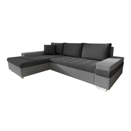 Canap D'angle Comfivo 121, Gris, Fonction De Couchage, 274x182x83cm