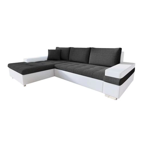 Canap D'angle Comfivo 121, Gris, Fonction De Couchage, 274x182x83cm