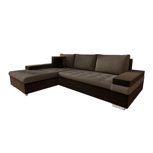 Canap D'angle Comfivo 121, Marron, Fonction De Couchage, 274x182x83cm