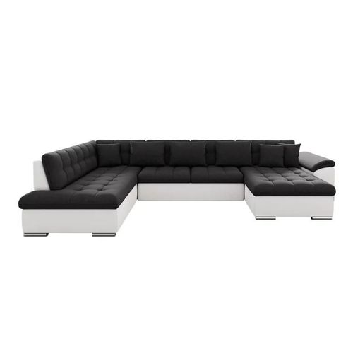 Canap D'angle Comfivo 128, Gris, Fonction De Couchage, 348x205x76cm