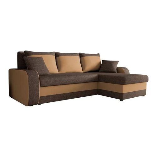Canap D'angle Comfivo 135, Marron, Fonction De Couchage, 238x147x80cm