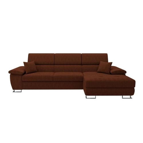 Canap D'angle Comfivo 137, Marron, Fonction De Couchage, 275x170x71cm