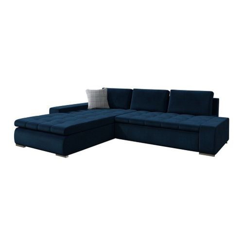 Canap D'angle Comfivo 147, Bleu, Fonction De Couchage, 302x213x80cm