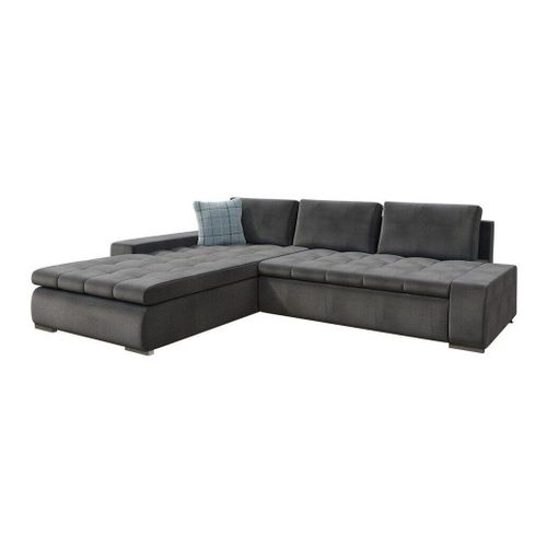 Canap D'angle Comfivo 147, Gris, Fonction De Couchage, 302x213x80cm