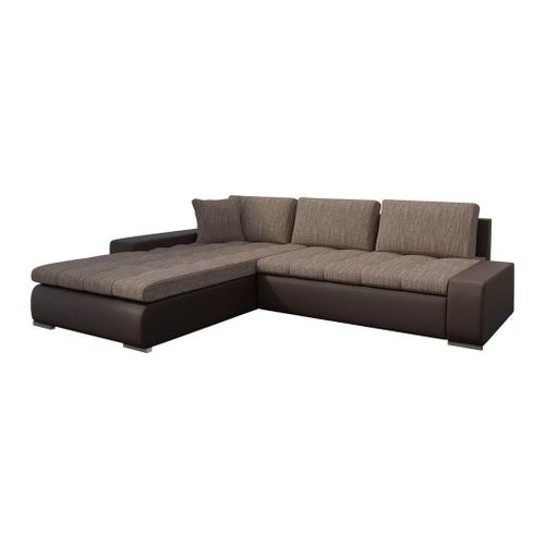 Canap D'angle Comfivo 147, Marron, Fonction De Couchage, 302x213x80cm