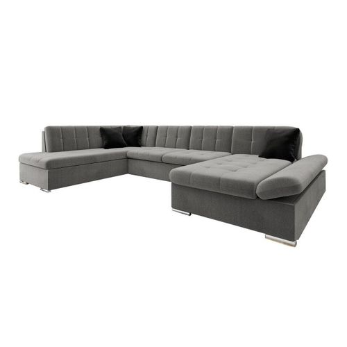Canap D'angle Comfivo 149, Gris, Fonction De Couchage, 345x205x76cm