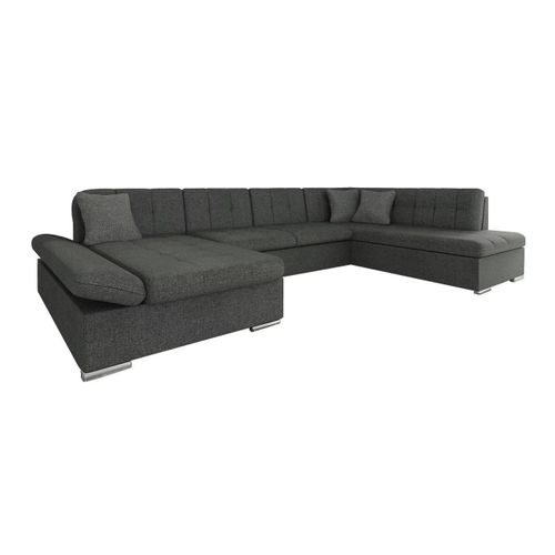 Canap D'angle Comfivo 149, Gris, Fonction De Couchage, 345x205x76cm