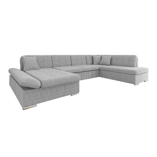 Canap D'angle Comfivo 150, Gris, Fonction De Couchage, 345x205x76cm
