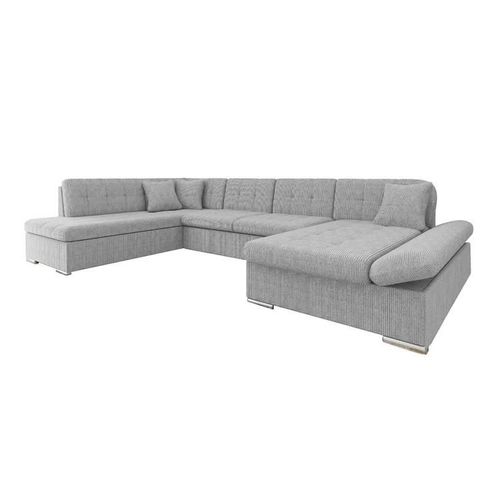 Canap D'angle Comfivo 150, Gris, Fonction De Couchage, 345x205x76cm