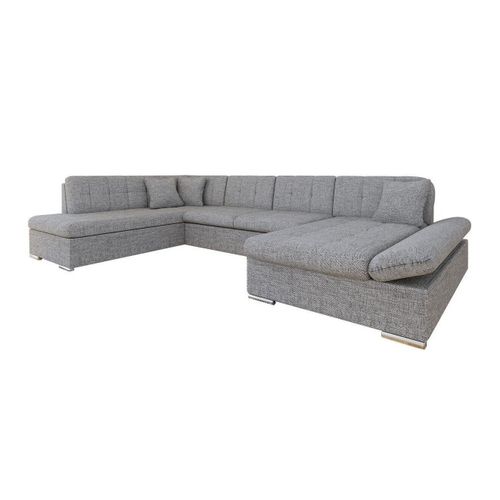 Canap D'angle Comfivo 150, Gris, Fonction De Couchage, 345x205x76cm