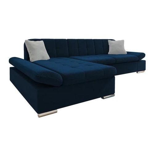 Canap D'angle Comfivo 152, Bleu, Fonction De Couchage, 278x161x76cm