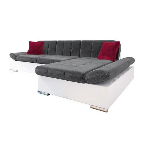 Canap D'angle Comfivo 152, Gris, Fonction De Couchage, 278x161x76cm