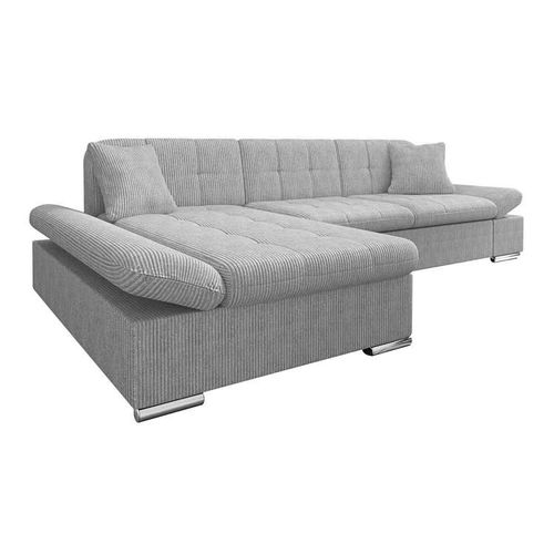 Canap D'angle Comfivo 152, Gris, Fonction De Couchage, 278x161x76cm