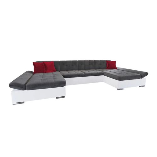Canap D'angle Comfivo 155, Gris, Fonction De Couchage, 360x160x75cm