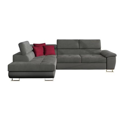 Canap D'angle Comfivo 166, Gris, Fonction De Couchage, 270x202x71cm