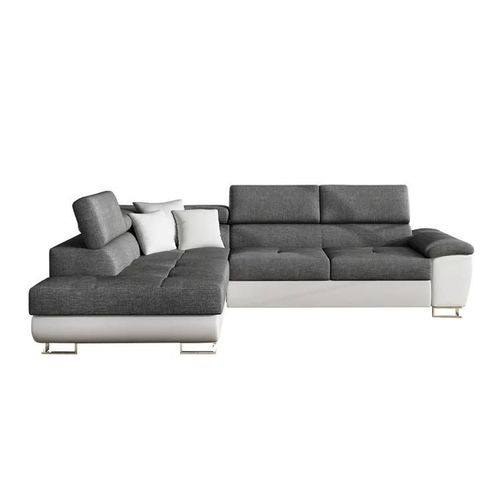 Canap D'angle Comfivo 166, Gris, Fonction De Couchage, 270x202x71cm
