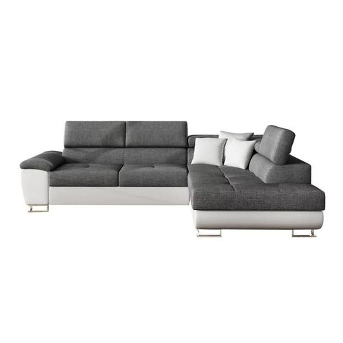 Canap D'angle Comfivo 166, Gris, Fonction De Couchage, 270x202x71cm