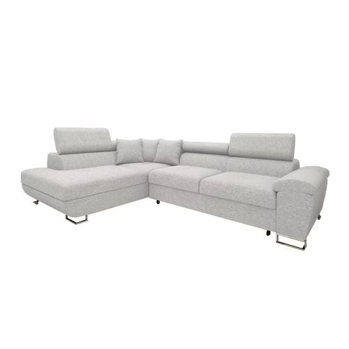 Canap D'angle Comfivo 166, Gris, Fonction De Couchage, 270x202x71cm