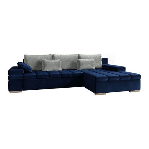 Canap D'angle Comfivo 169, Bleu, Fonction De Couchage, 310x175x83cm