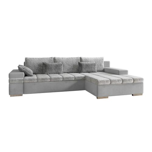 Canap D'angle Comfivo 169, Gris, Fonction De Couchage, 310x175x83cm