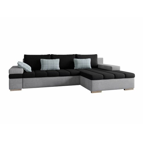 Canap D'angle Comfivo 169, Noir, Fonction De Couchage, 310x175x83cm