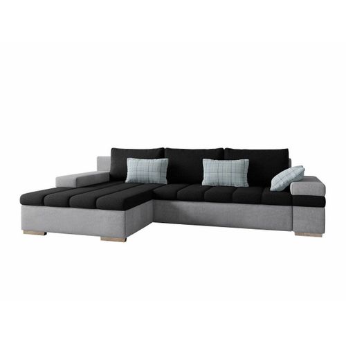 Canap D'angle Comfivo 169, Noir, Fonction De Couchage, 310x175x83cm