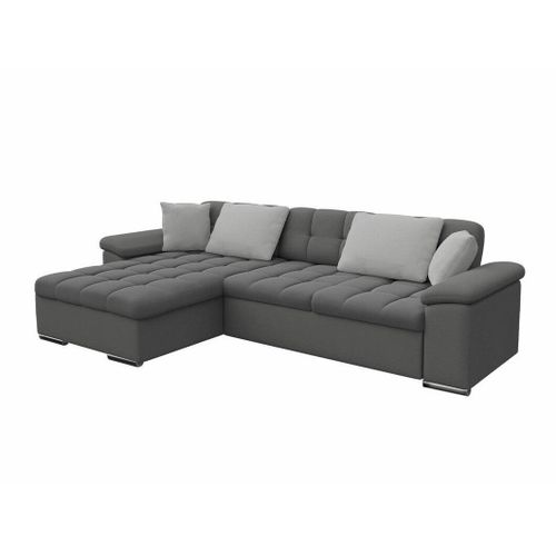 Canap D'angle Comfivo 181, Gris, Fonction De Couchage, 280x160x76cm