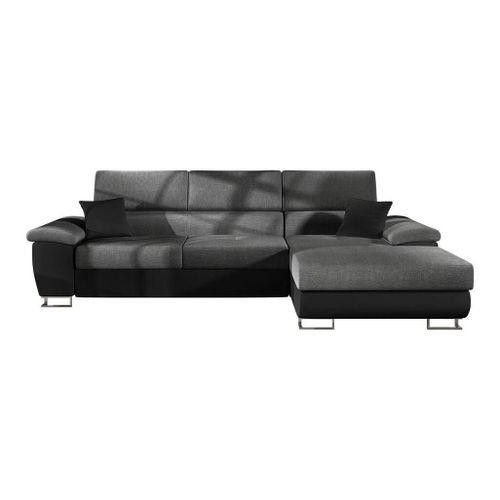 Canap D'angle Comfivo 192, Gris, Fonction De Couchage, 275x170x71cm