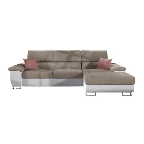 Canap D'angle Comfivo 192, Marron, Fonction De Couchage, 275x170x71cm