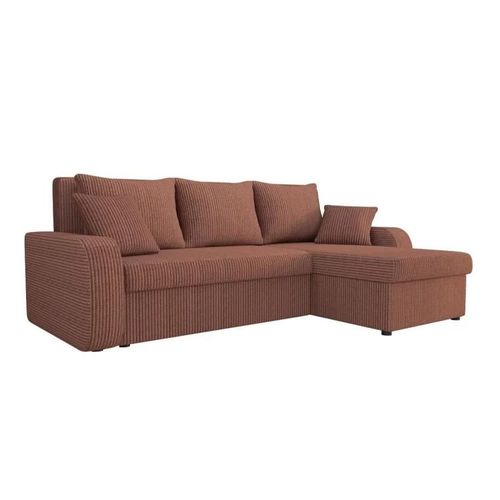 Canap D'angle Comfivo 203, Rose, Fonction De Couchage, 238x147x80cm