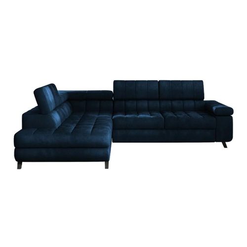 Canap D'angle Comfivo 207, Bleu, Fonction De Couchage, 264x203x73cm