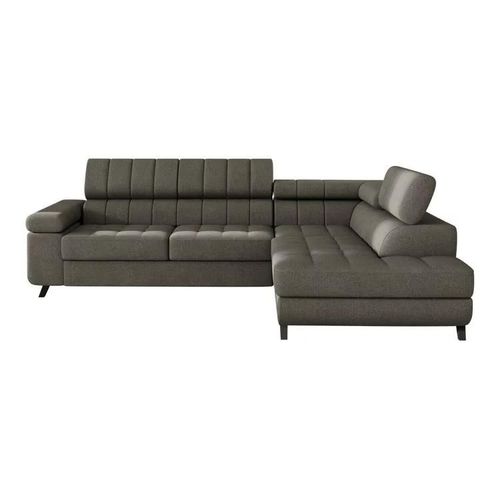 Canap D'angle Comfivo 207, Gris, Fonction De Couchage, 264x203x73cm
