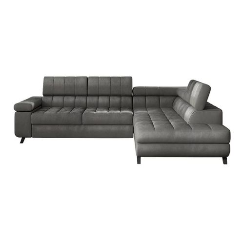 Canap D'angle Comfivo 207, Gris, Fonction De Couchage, 264x203x73cm