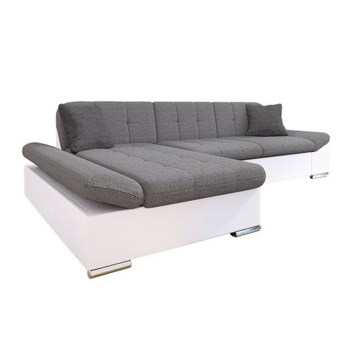 Canap D'angle Comfivo 219, Gris, Fonction De Couchage, 278x161x76cm