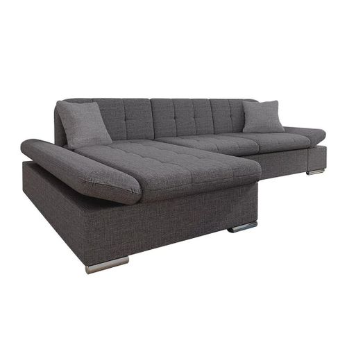 Canap D'angle Comfivo 219, Gris, Fonction De Couchage, 278x161x76cm