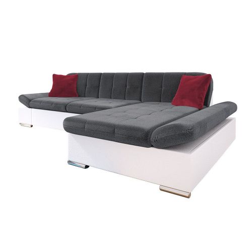 Canap D'angle Comfivo 219, Gris, Fonction De Couchage, 278x161x76cm
