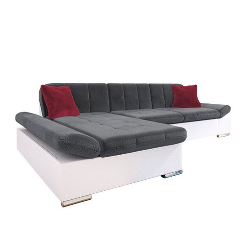Canap D'angle Comfivo 219, Gris, Fonction De Couchage, 278x161x76cm